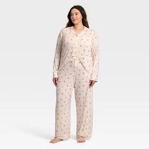 NWT Auden Cloud Knit Pajama Pants - Cream Winter Sports (Ski) - PANTS ONLY